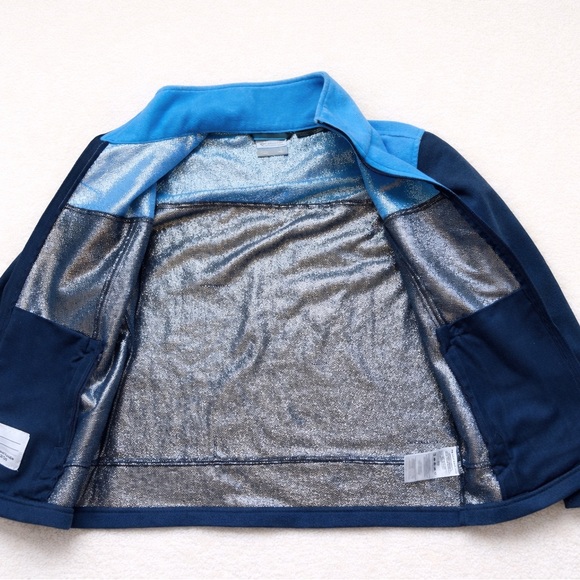 Columbia Two-Tone Blue Omni Heat Fleece Jacket - Picture 4 of 6